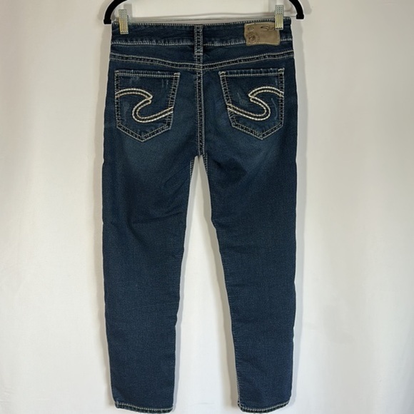Silver Jeans Co. Suki Mid Capri Cropped Denim - Picture 7 of 14